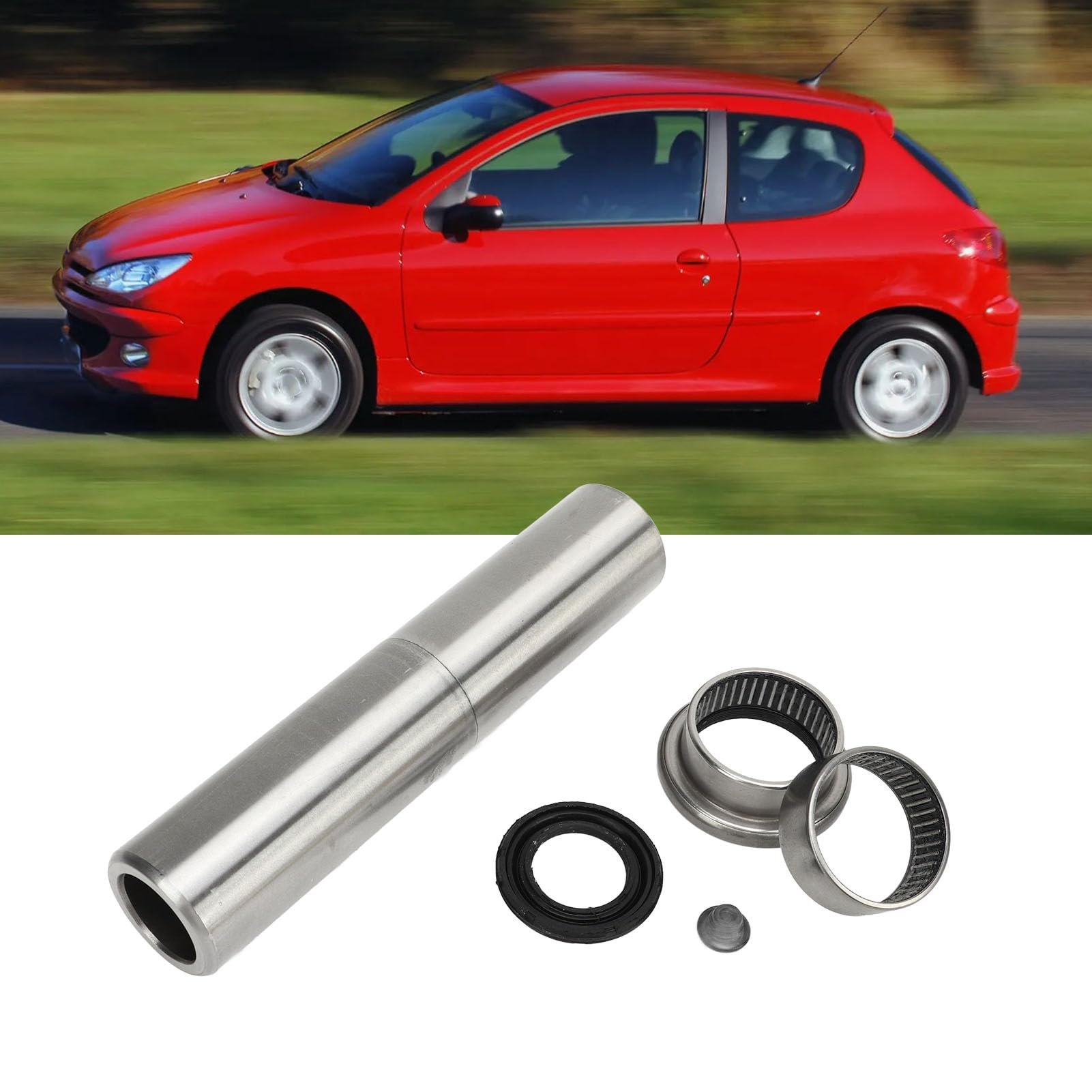 Drfeify Zestaw łożysk Belki Tylnej Osi Metalowy Gumowy Zestaw Naprawczy Zawieszenia Koła OE 514897 517914 dla 206 205 i C2 Wymiana Stabilności Tylnej Osi