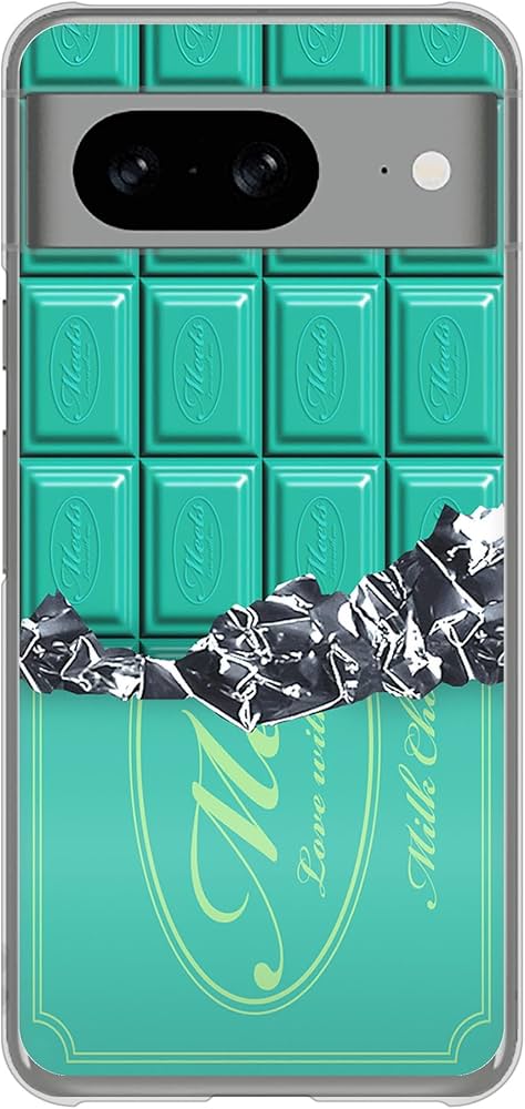 Amazon | Google Pixel 8 ハード ケース カバー 554 板チョコ-ミント