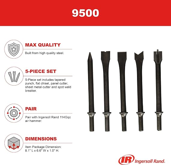 Ingersoll Rand 9500 Air Hammer Chisel Set