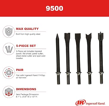 Ingersoll Rand 9500 Air Hammer Chisel Set