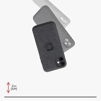 Peak Design Mobile Everyday Phone Case for Google Pixel 7, Charcoal, Slim Profile, Drop Protection, Weatherproof Fabric Shell, SlimLink Connects to Peak Design Mobile Mounts & Gear