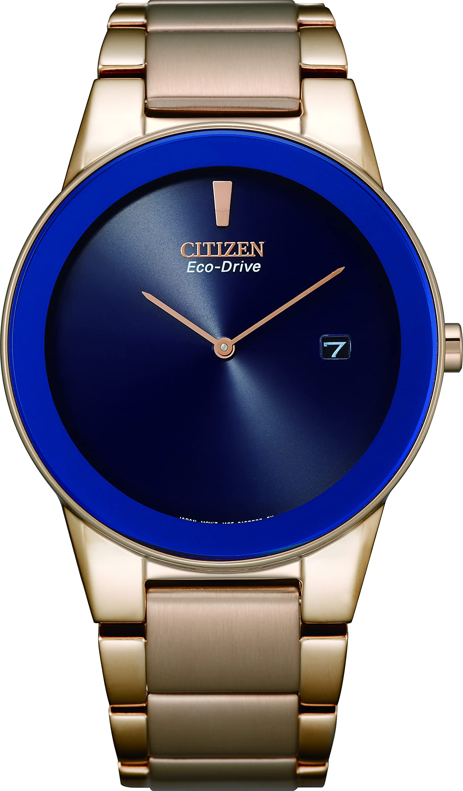 CITIZEN Stainless Steel Eco-Drive Axiom Analog Blue Dial Men Watch-Au1066-80L, Rose Gold Band (B08GX8476D) Amazon Price History, Amazon Price Tracker