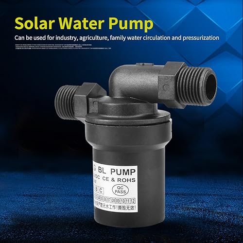 Miniatura 5 de Calentador de agua sin escobillas de alta temperatura solar DC 12V 10W Bomba caliente sumergible de poco ruido 1/2 hilo