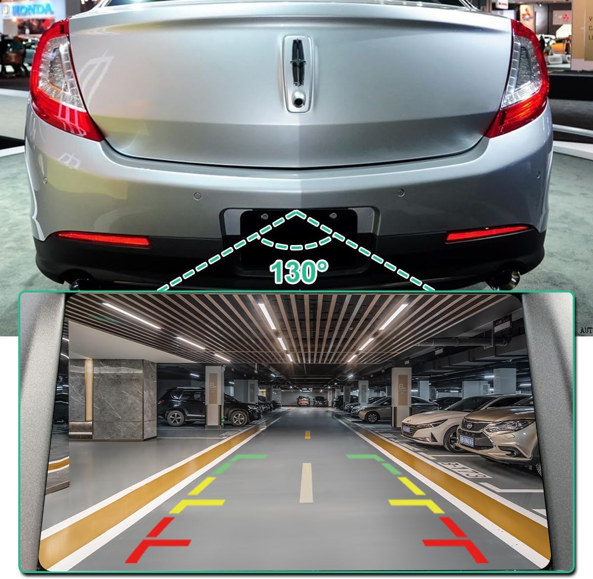 GreenYi OE Backup Camera (Part # EA5T-19G490-AA) Fit for Lincoln MKS (2013-2016) - Replaces Part # EA5Z-19G490-B DA5Z-19G490-A