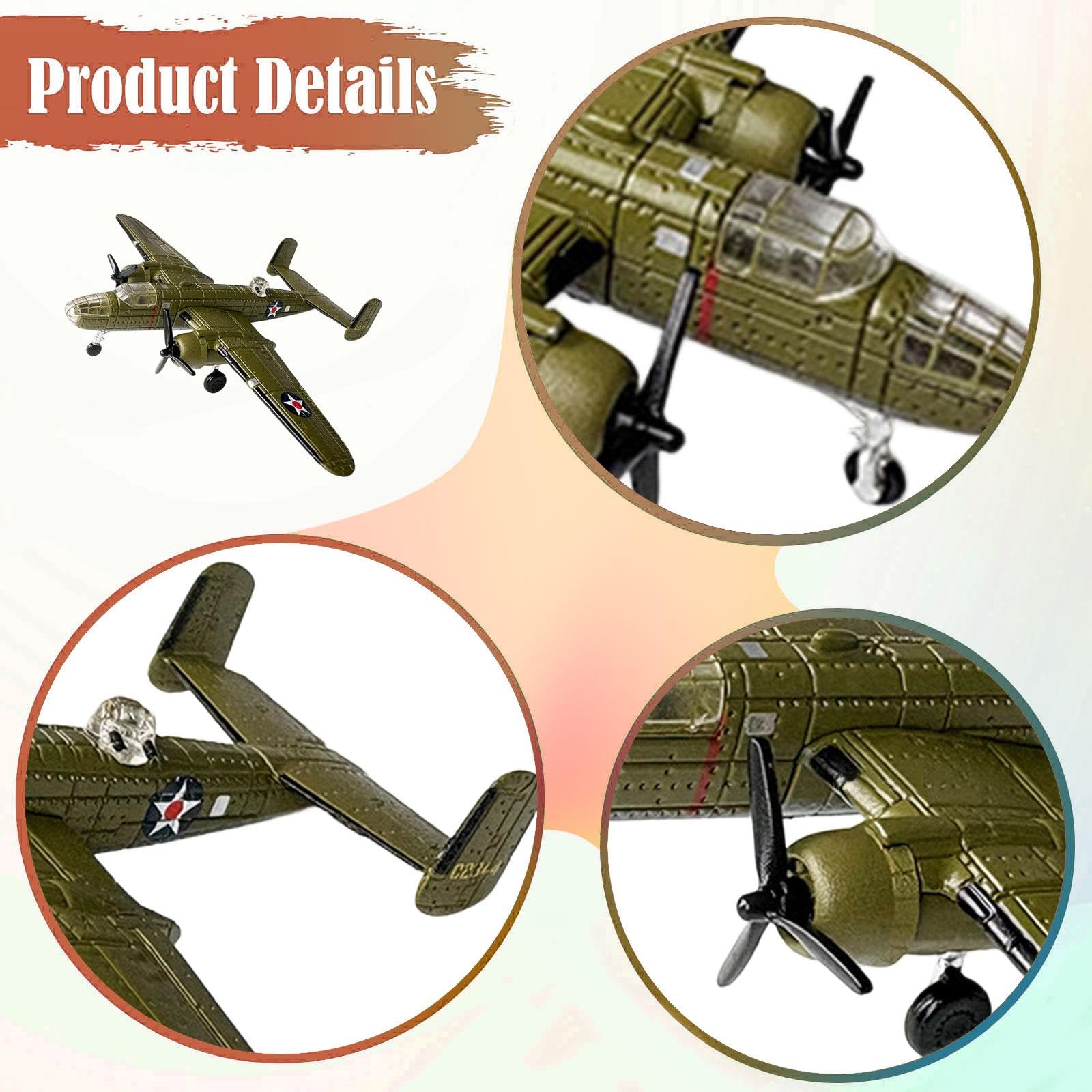Oshhni Modello di Aereo B25 in 1:200 – Decorazione da Scrivania per