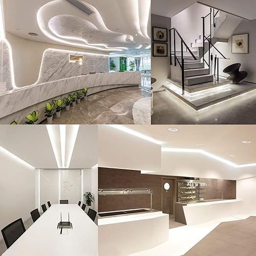 Miniatura 7 de Cuerda de luces LED de 33 pies32.8ft, 360 LED, blanco frío, impermeable, tubo de luz transparente para interiores y exteriores, enchufe de 110 V,