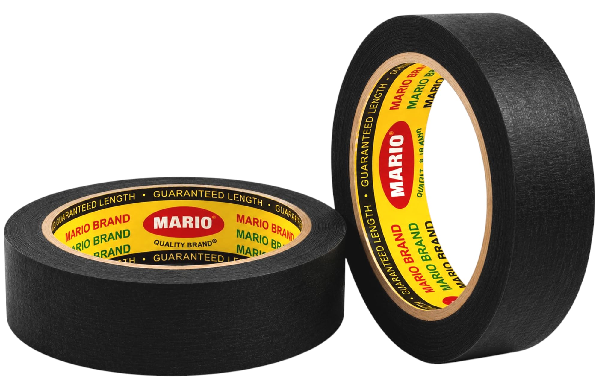 Mario Black Masking Tape – 20 Meter Length, 24mm Width – Durable Painter’s Masking Tape for Wall, Floor & Art Craft – Easy Tear, Clean Removal – Pack of 2 Rolls-image-14