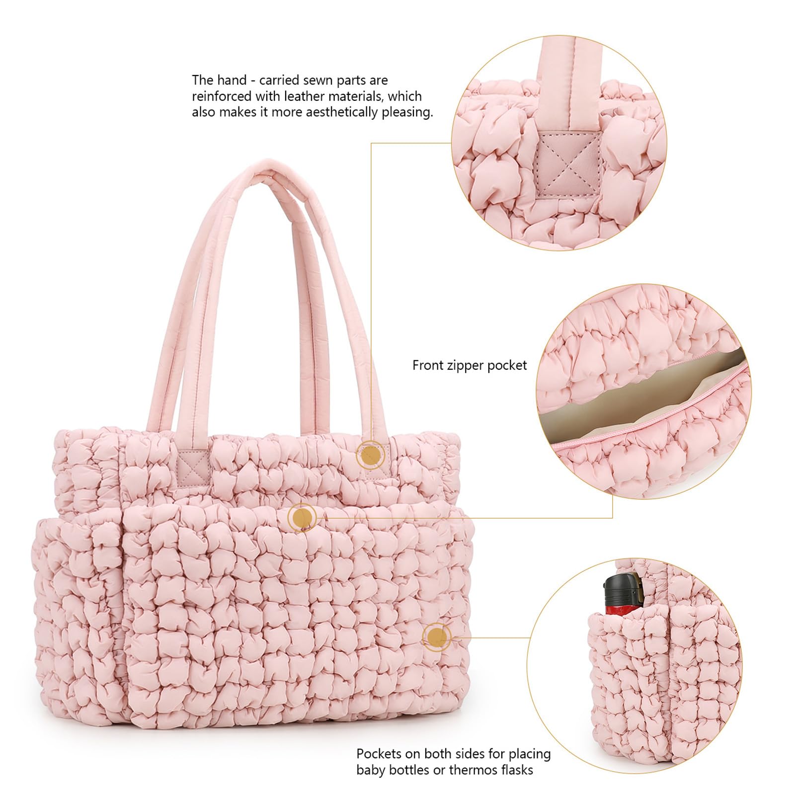 Bolso De Viaje Espacioso Para Mamás Tela De Textura Suave Y Opciones Multicolores Con Compartimentos Seguros Con Cremallera Para Pañales Bolsa De Pañales Impermeable Para Mamá