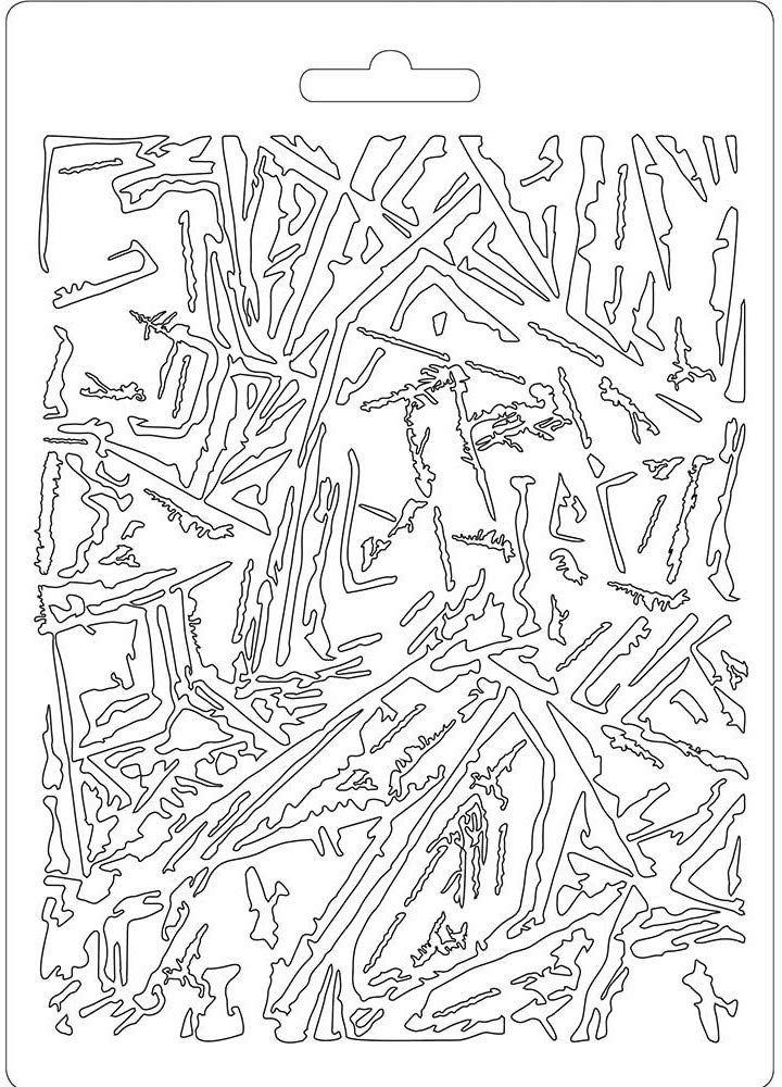 Stamperia Stampo Morbido f.​to A5-​Effetto Ghiaccio, Multicolore, 15cmX21cm, 6 unità