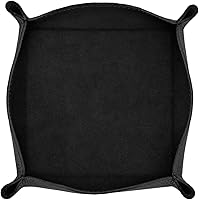 Vista 1 de Maruse Bandeja organizadora de cuero italiano, accesorio de escritorio de oficina, cuero duradero hecho a mano en Italia (negro)