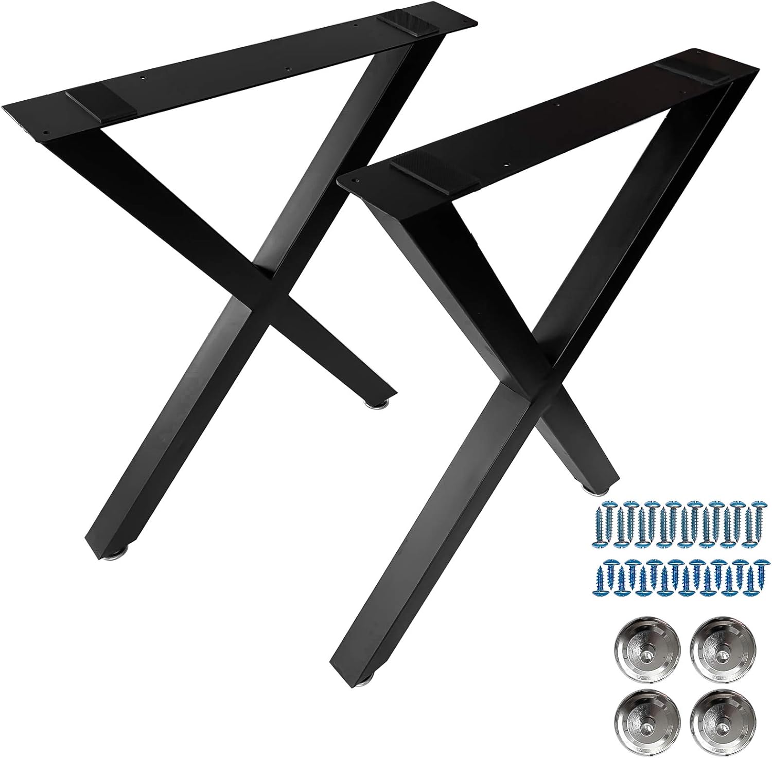 Lіmіtеd Stосk Karpevta Table Legs Set of 2 Metal Legs 28 X 31 Dining Table Legs Heavy Duty Metal Table Base X-Frame Table Legs Black Buу 1 gеt 1 🔥 Karpevta Table Legs Set of 2 Metal Legs 28 X 31 Dining Table Legs Heavy Duty Metal Table Base X-Frame Table Legs Black