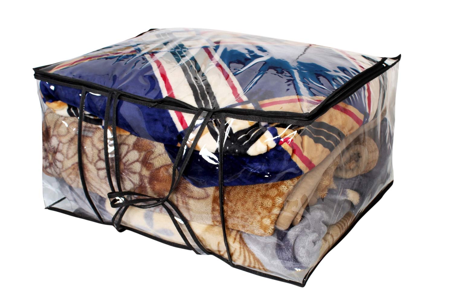 Stylista Polyvinyl Chloride Transparent Pvc Under Bed/Wardrobe Storage Double Blanket/Rajai Bag, Pack of 1 (B085ZZQ6WD) Amazon Price History, Amazon Price Tracker