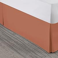 Vista 202 de Nestl - Falda plisada de cama de fácil ajuste, con caída a medida de 14 pulgadas, microfibra suave de doble cepillado, con calidad de hotel