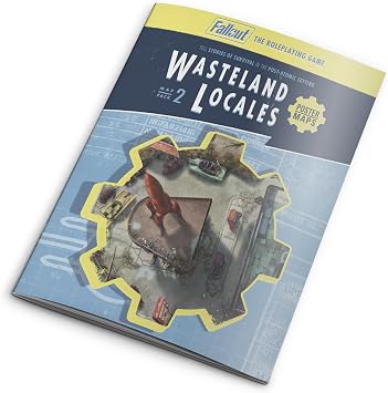 Modiphius Entertainment: Fallout: The Roleplaying Game - Map Pack 2: Wasteland Locales - 32 Page RPG Book & 4 Double-Sided Poster-Sized Maps, Tabletop