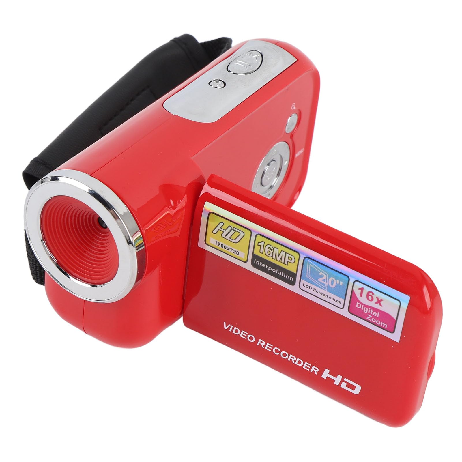 CUIFATI 1080P Digital Video Camera, 16MP Vlogging Camera with 2 Inch Color Screen, 16x Zoom Anti Shake Compact Digital Camcorder, for Travel Campus Growth Record (Red)-image-13
