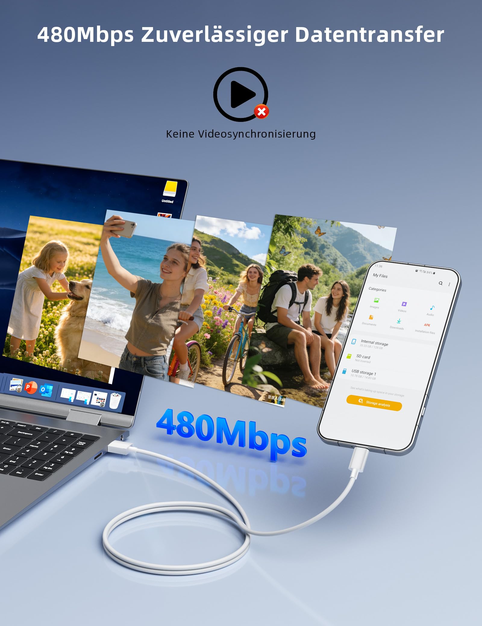 Caricatore TOPAUX 100W 8A USB-A A USB-C Per OPPO – Ricarica Super-VOOC Veloce Per Find X9, Reno E Altri