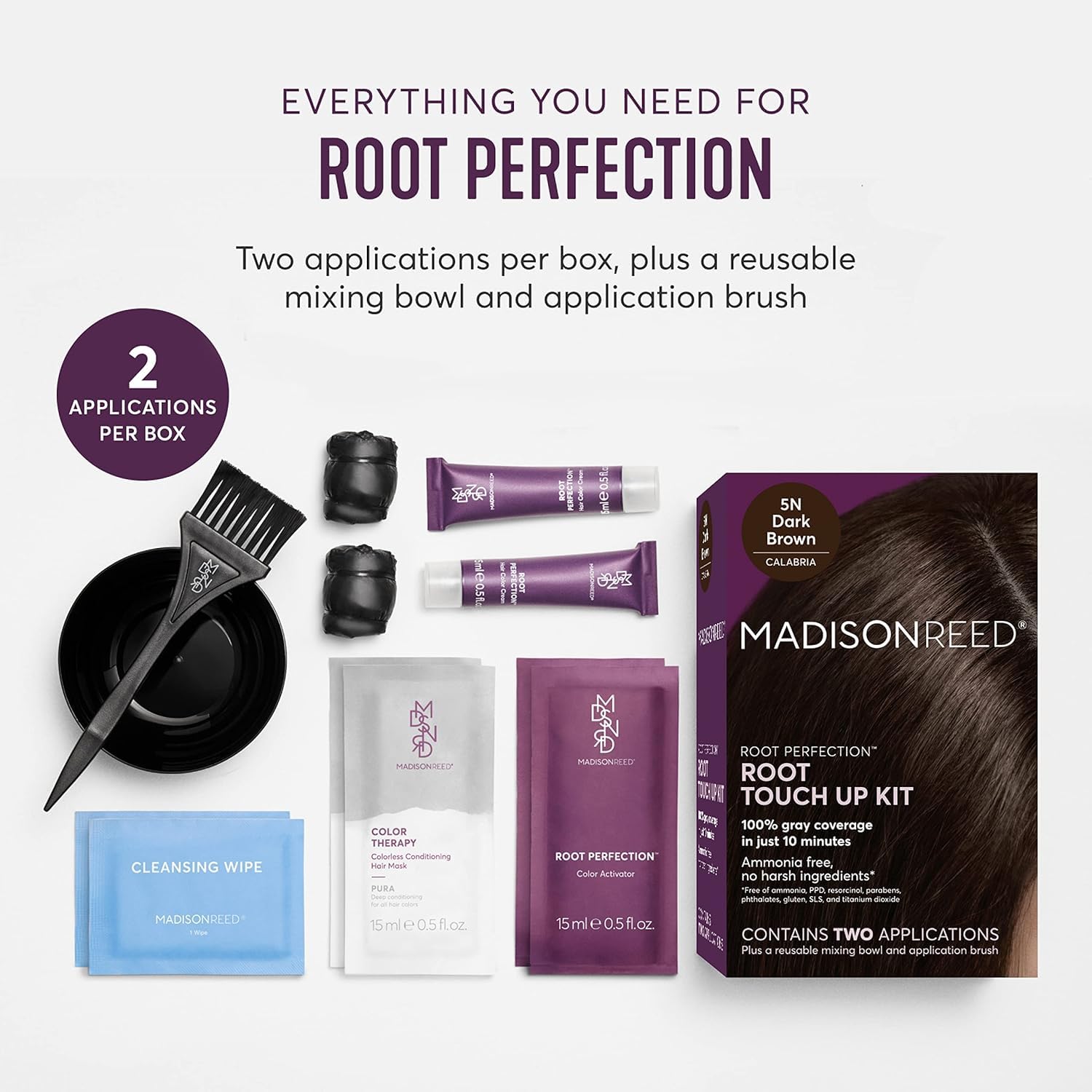 Madison Reed Root Touch Up Kit with Gray Coverage Hair Mascara