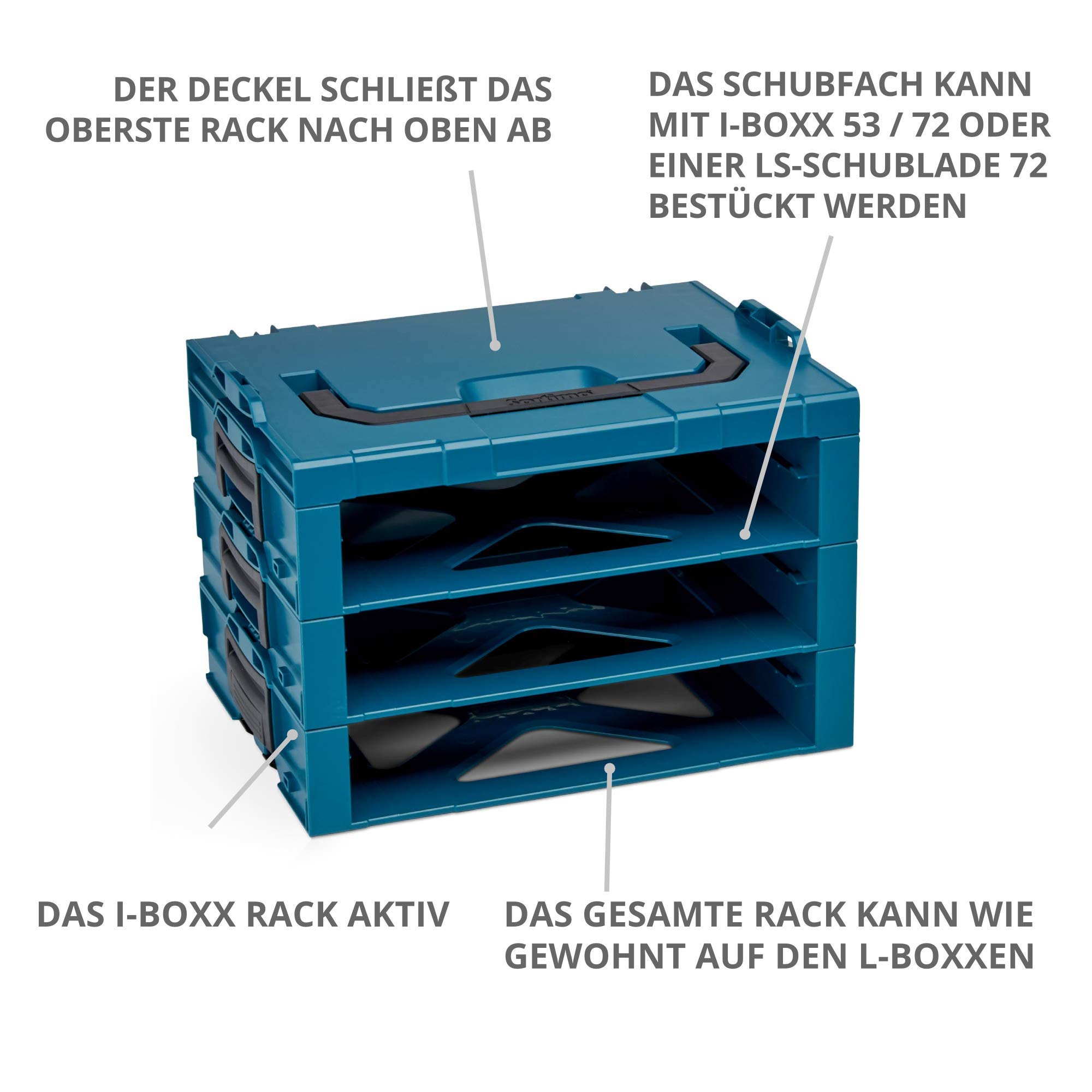 Coffret Bosch Sortimo I-Boxx 72 Gris – Set Avec Insert – Neuf