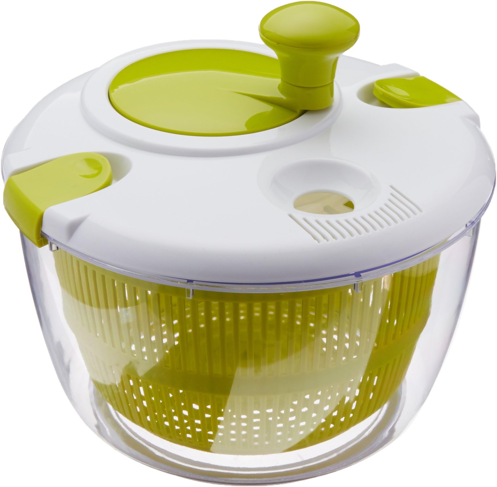 4 Qt Deluxe Salad Spinner Bowl Locking Lid