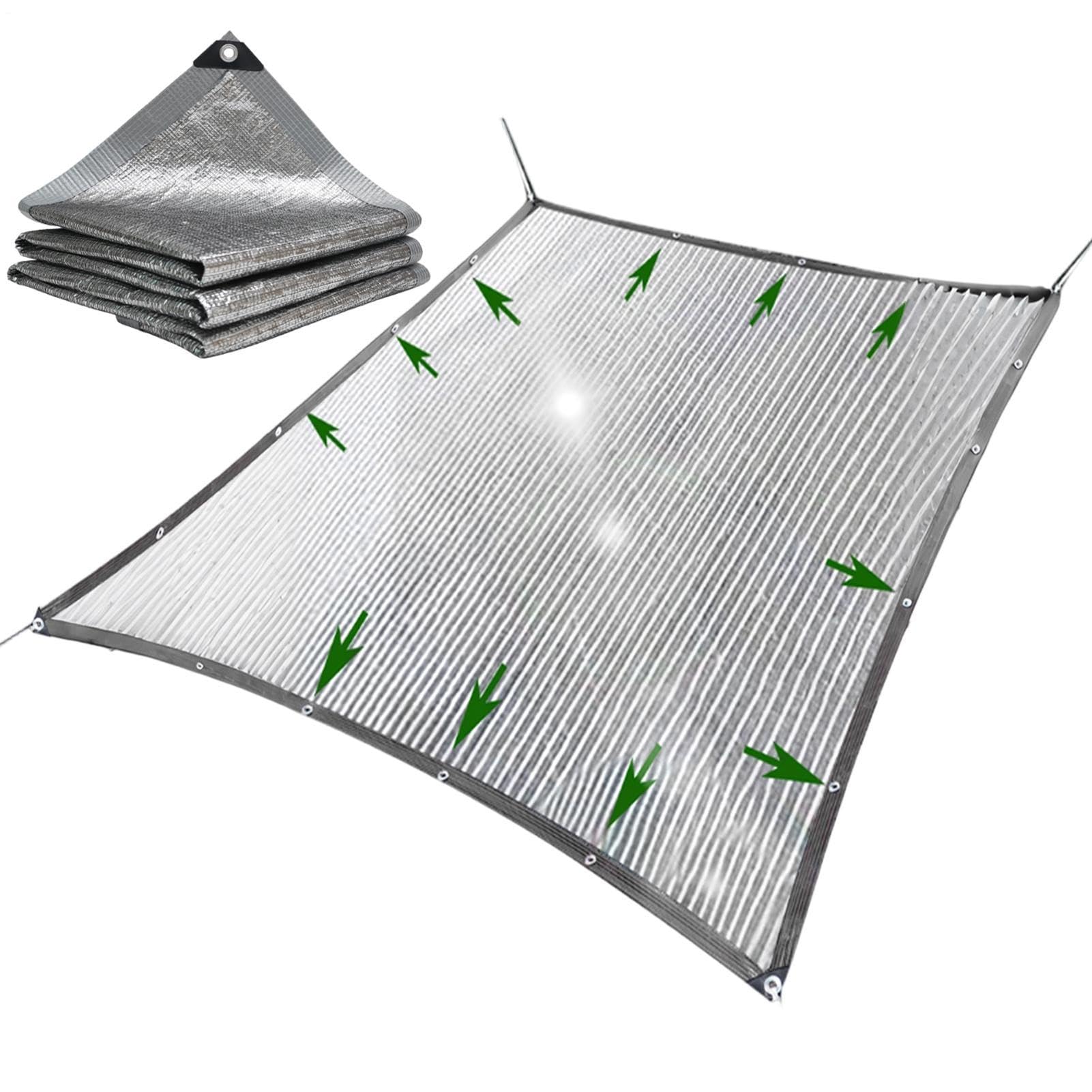 Malla de sombra de aluminio transpirable Aluminet para exterior y patio