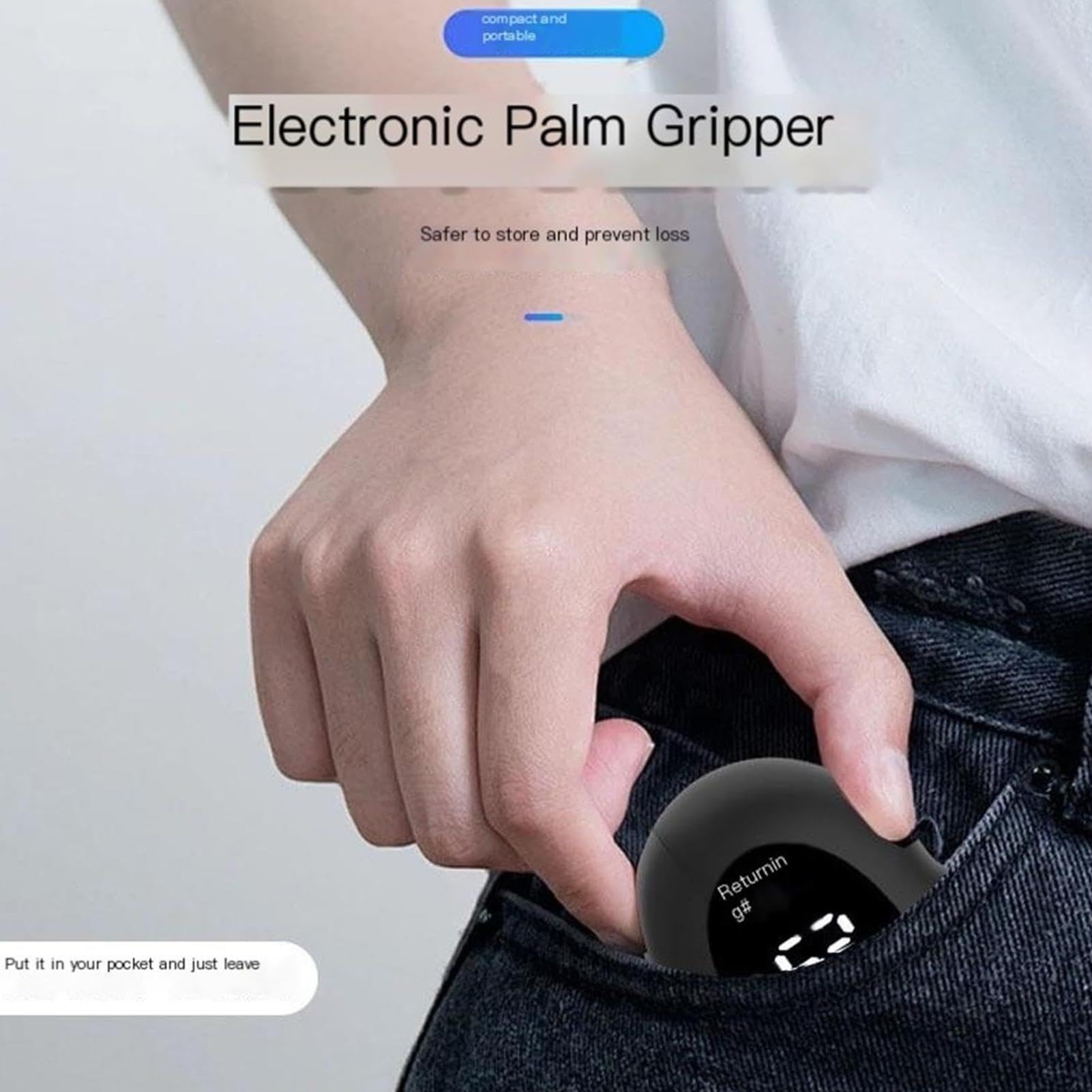 Grip Tester – Misuratore di forza manuale con display a LED 179,6 kg