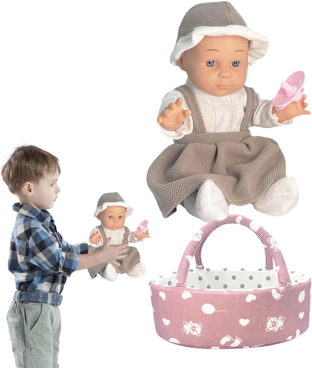 リボーン幼児人形、子供用リボーン人形 | ソフトリボーン幼児人形セット,子供の日、休日、クリスマスに安全で無臭のフェイクリボーン人形