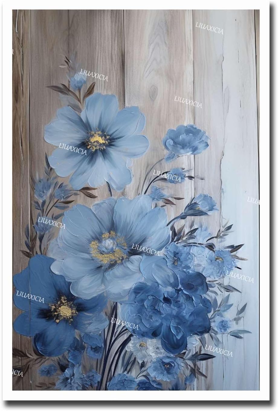 LIUAXICIA Oil Painting on Canvas Flowers Pink Canvas Wall Art Floral Textured Painting Summer Nature Simple Life Pictures Artwork for Living Room Bed Room Office 12X18inch with Wooden Frame