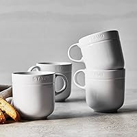 Vista 2 de Staub Vajilla de cerámica 4-pc 16 oz. Juego de tazas - Blanco