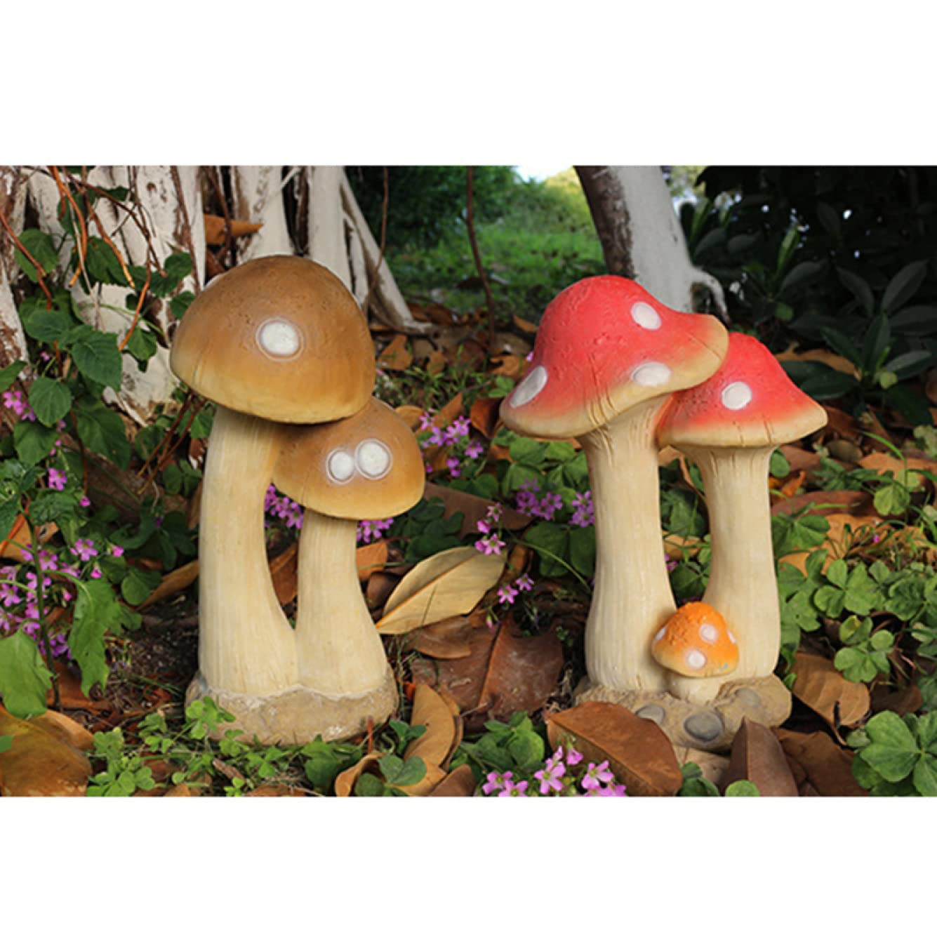 Amazon.co.jp: 庭の風景彫刻 キノコ きのこの彫像 リアルな