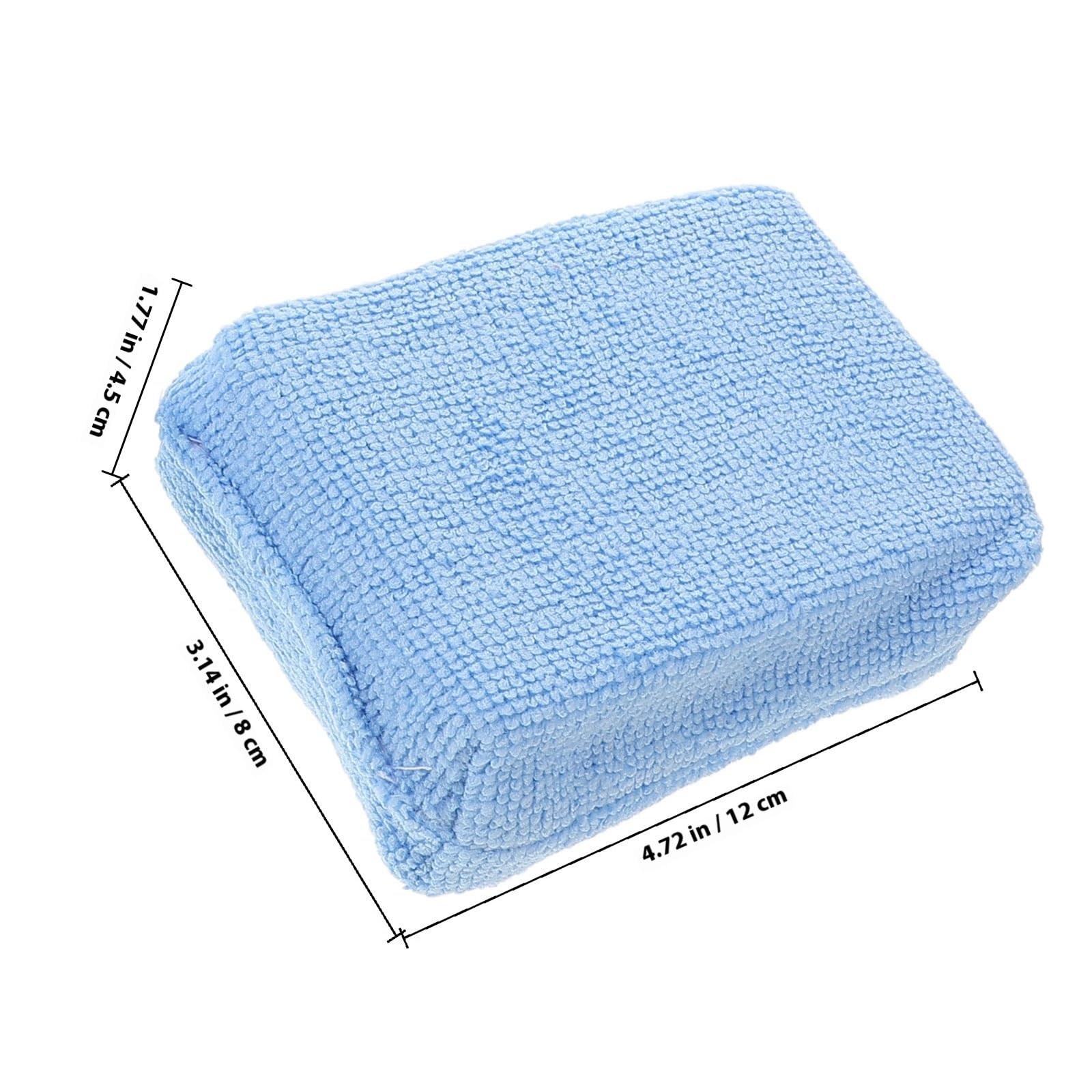 10 Almohadillas Aplicadoras Rectangulares de Microfibra para Pulido