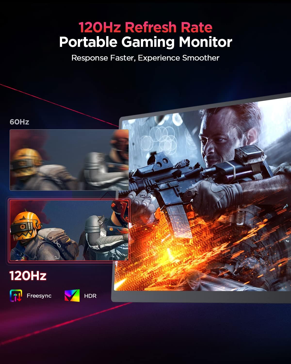 EVICIV 2K 120Hz Monitor Portatile, 16 Pollici Portable Monitor Corpo in lega di alluminio Mini Schermo Portatile con Mini HDMI/Type-C per PC Laptop Telefono Switch Xbox PS4/5, Supporta VESA EVICIV 2K 120Hz Monitor Portatile, 16 Pollici Portable Monitor Corpo in lega di alluminio Mini Schermo Portatile con Mini HDMI/Type-C per PC Laptop Telefono Switch Xbox PS4/5, Supporta VESA