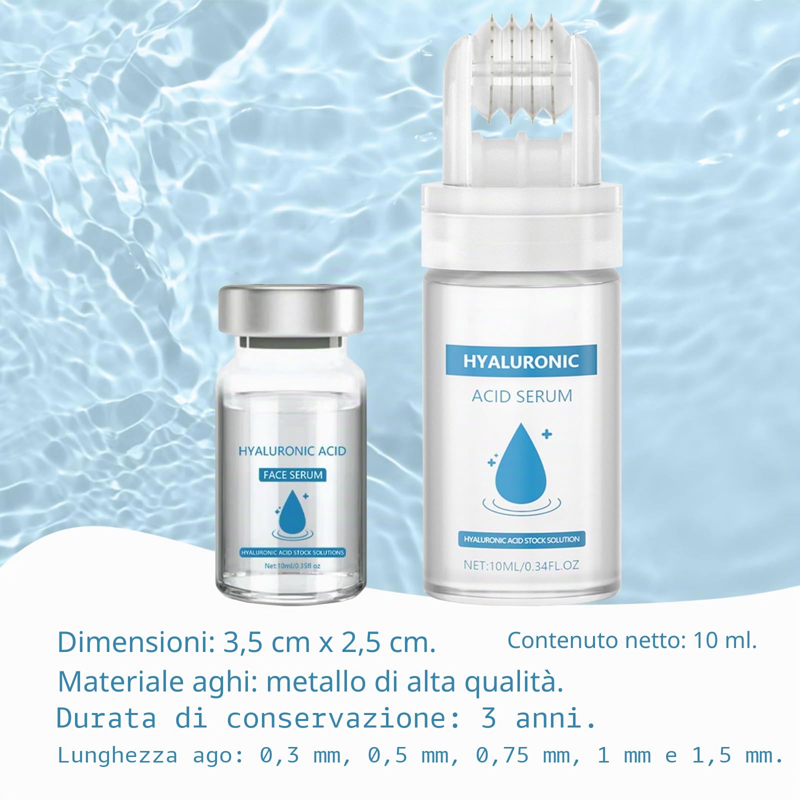 3 pezzi sistema di micro infusione per labbra, sistema di micro-infusione per viso Lip Fix Micro Infusion, sistema facciale con siero adatto per tutti i tipi di pelle, con 3 bottiglie di essenza e 1