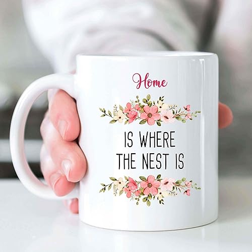 Miniatura 7 de Inspirational Gift Bird Lovers Gifts, for Nature Enthusiast on Birthday - Bird Nest Home Cage 11 Oz White Ceramic Coffee Mug