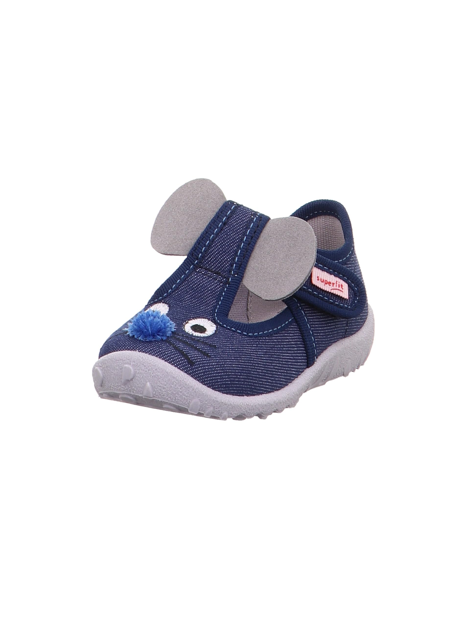 Superfit Baby Boy's Spotty Slipper, Blue (Blue 80), 2 UK Child