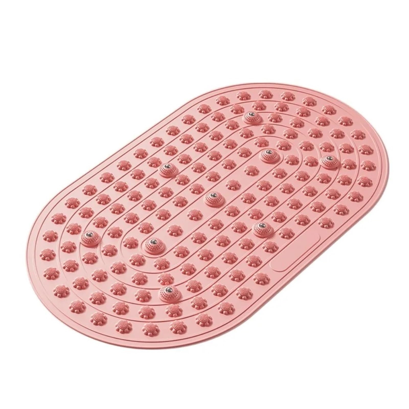 Esterilla Acupresión cojín del masaje pie de los 45x75cm | Estera de acupresión de silicona antideslizante(Pink)