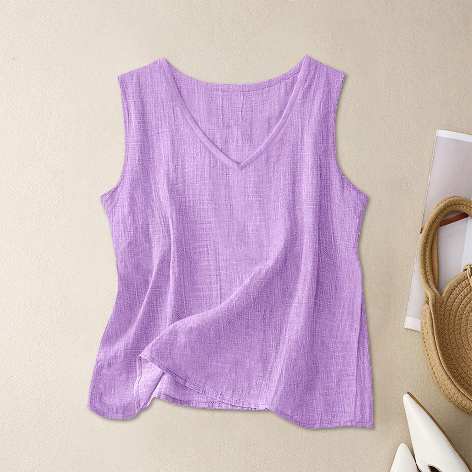 Girls Sleeveless Tank Tops V Neck Ribbed Knit Fitted Camisole Soft Cotton Summer Beach Party Kids Cute Casual Outfit