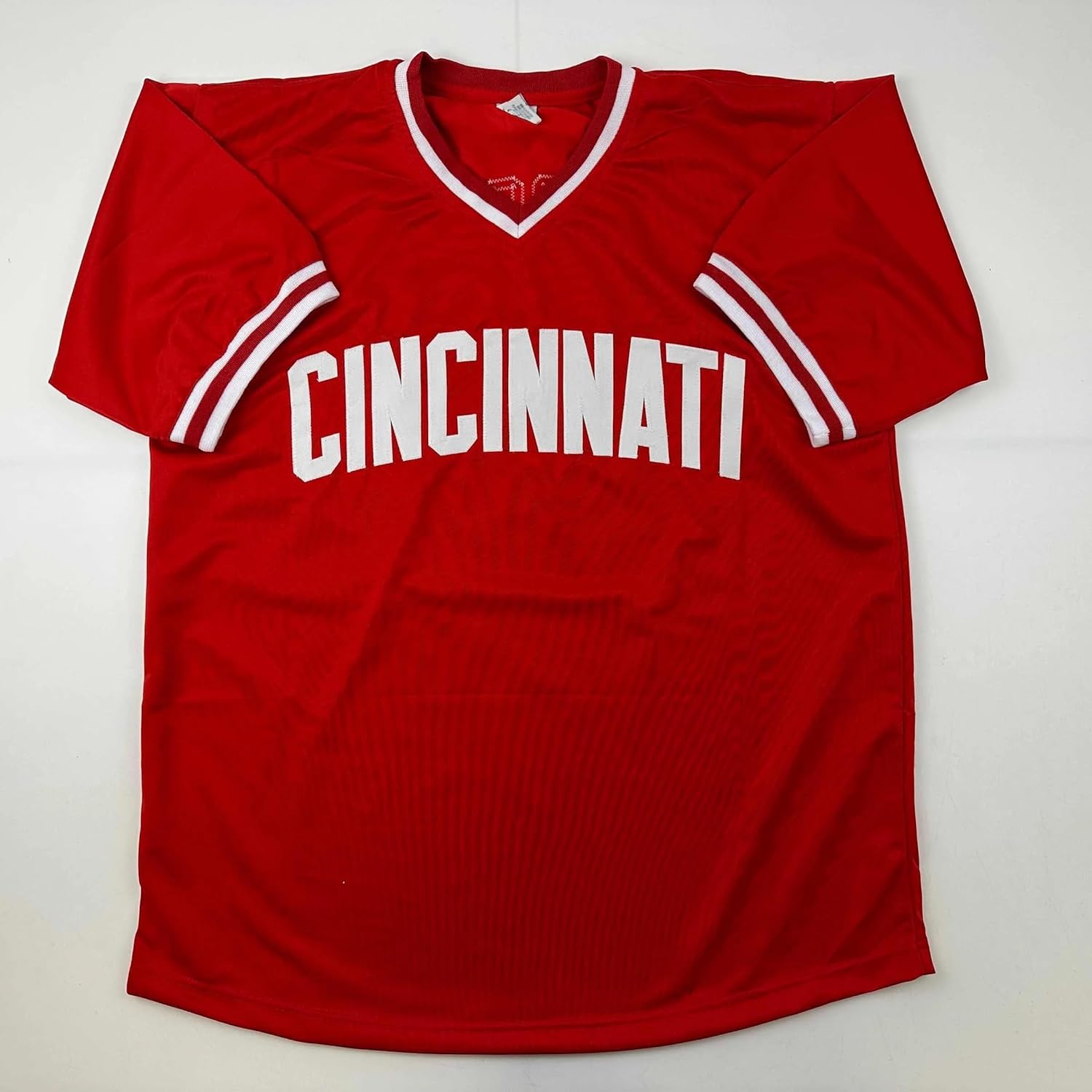 Facsimile Autographed Pete Rose Cincinnati Red Reprint Laser Auto Baseball Jersey Size Men's XL