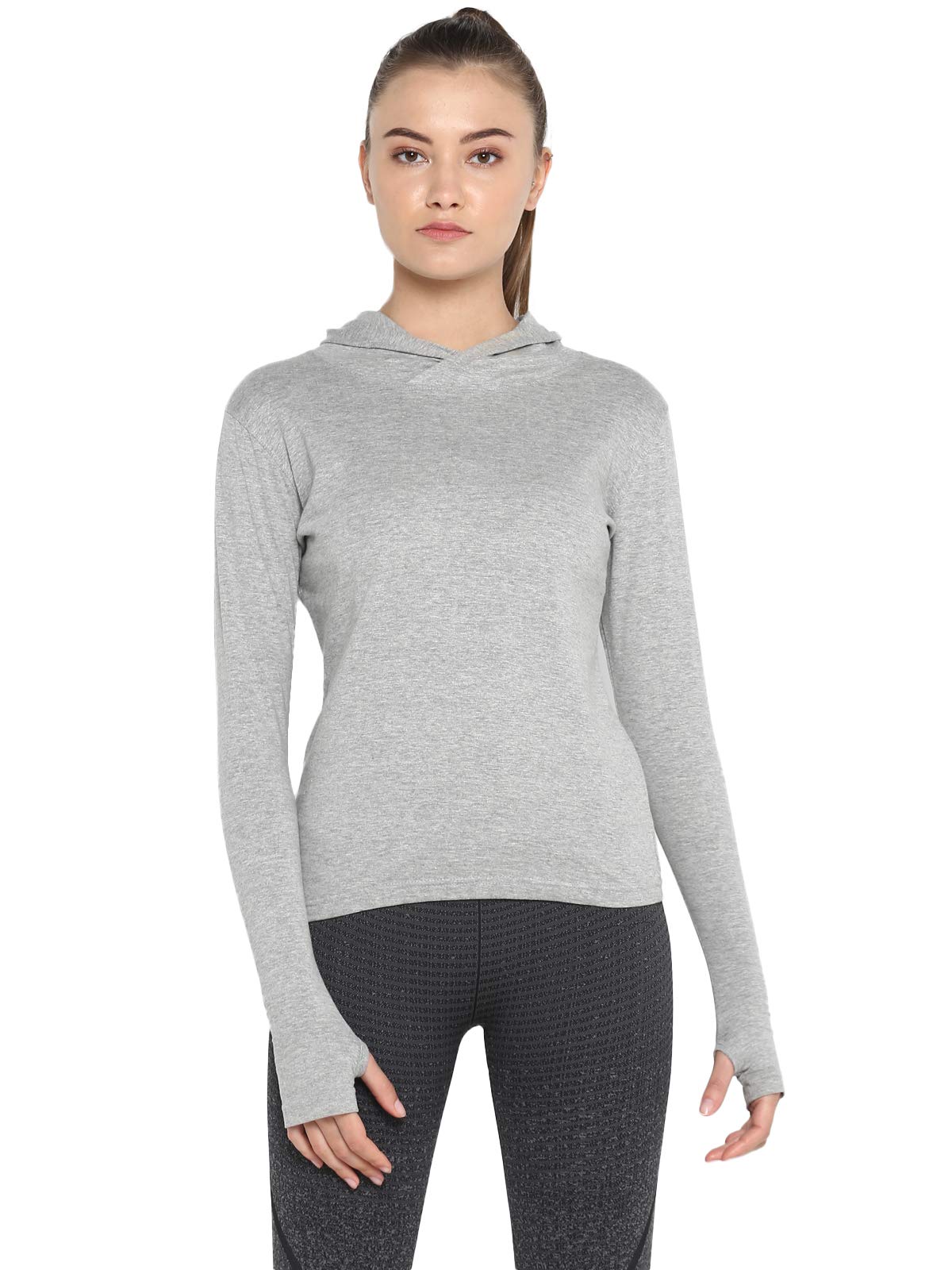 ap'pulse Women's Long Sleeve Thumbopen Hoodie-picture-39