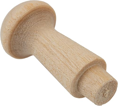 Miniatura 3 de Birch Micro Shaker Pegs  1-18 pulgadas x 716 pulgadas  Paquete de 20 clavijas de madera para colgar  Clavijas para perchero  UA-36-BWSP