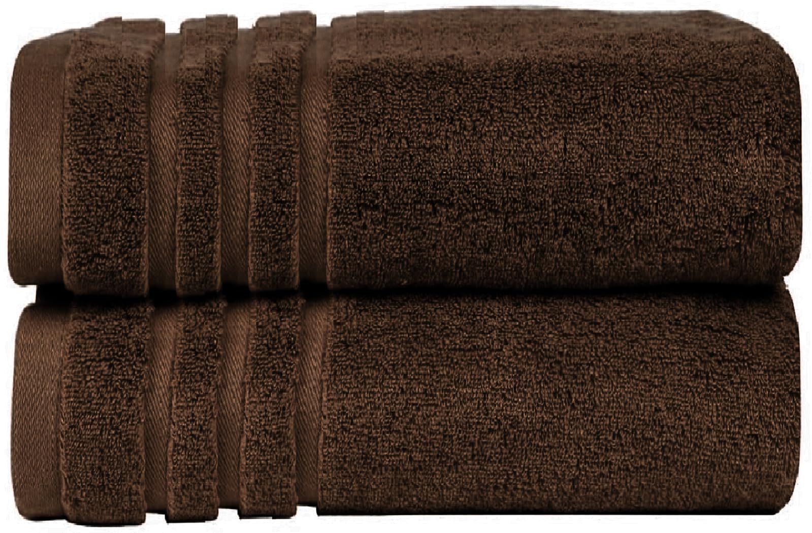 WovenWonder Pack of 2 Super Jumbo Bath Sheets (100 x 200 cm-600GSM) Luxury 100% Egyptian Cotton Soft Extra Large Bath Sheet Towels Highly Absorbent & Quick Dry Hotel Quality Towel Set (Chocolate)