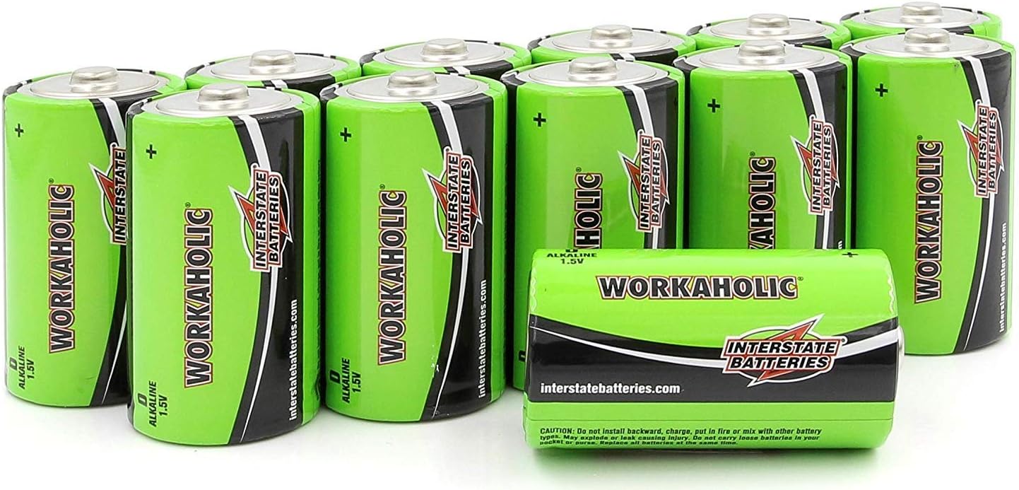 Interstate Batteries D Cell Alkaline Battery (12 Pack) All