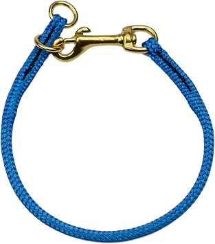 REDLINE K-9 Nylon Dominant Dog Choke Collar Light Blue, 17 inch