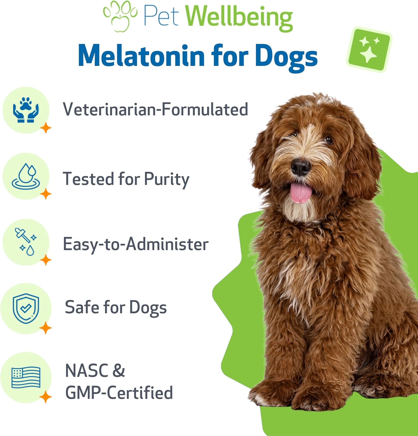 Pet Wellbeing Pet Melatonin for Dogs - Supports Adrenal Health, Cortisol Balance, Helps Maintain Normal Sleep Patterns - Veterinarian-Formulated Liquid Supplement 2 fl oz (59 ml) - Image 5