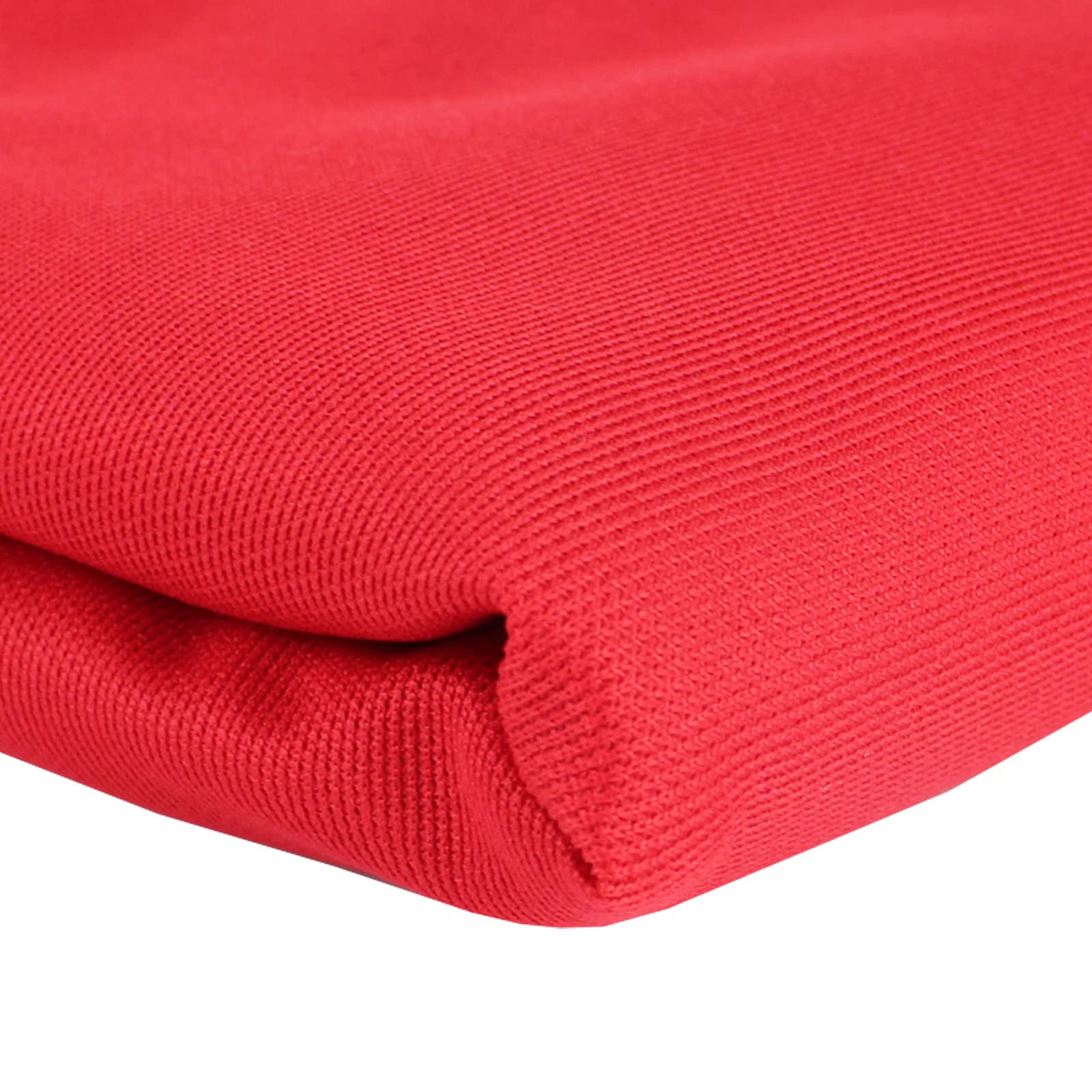 Edge Trim Speaker Grill Stereo Mesh Fabric-Replacement for Acoustic Equipment-Home Application or Other Purpose-Good Light Transmission and Breathable-Protective Dustproof-Red (45Inch x 54Inch)