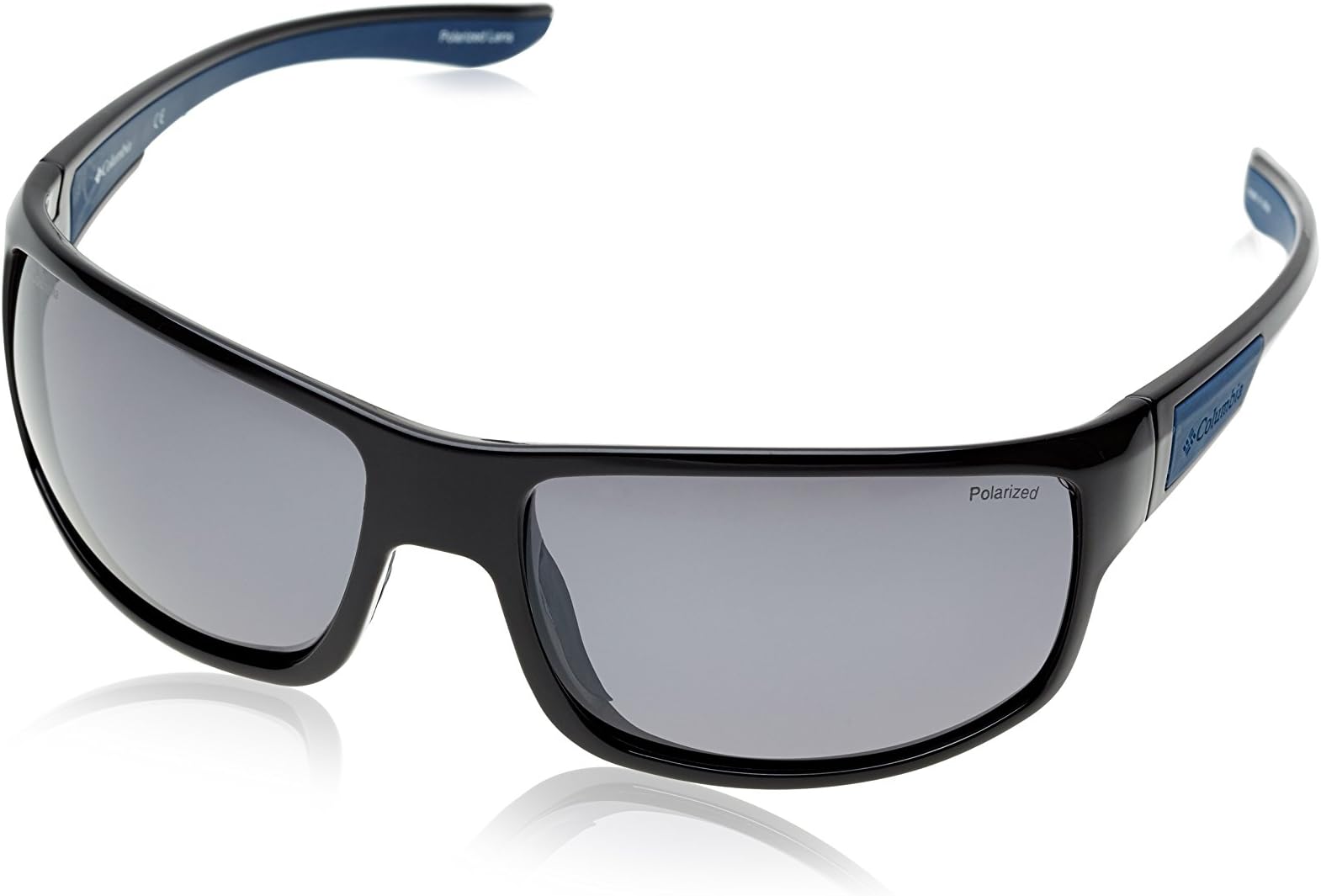 Columbia Carajas Sunglasses - Frame BLACK/BLUE, Lens Color Silver Flash CBCARAJAS01