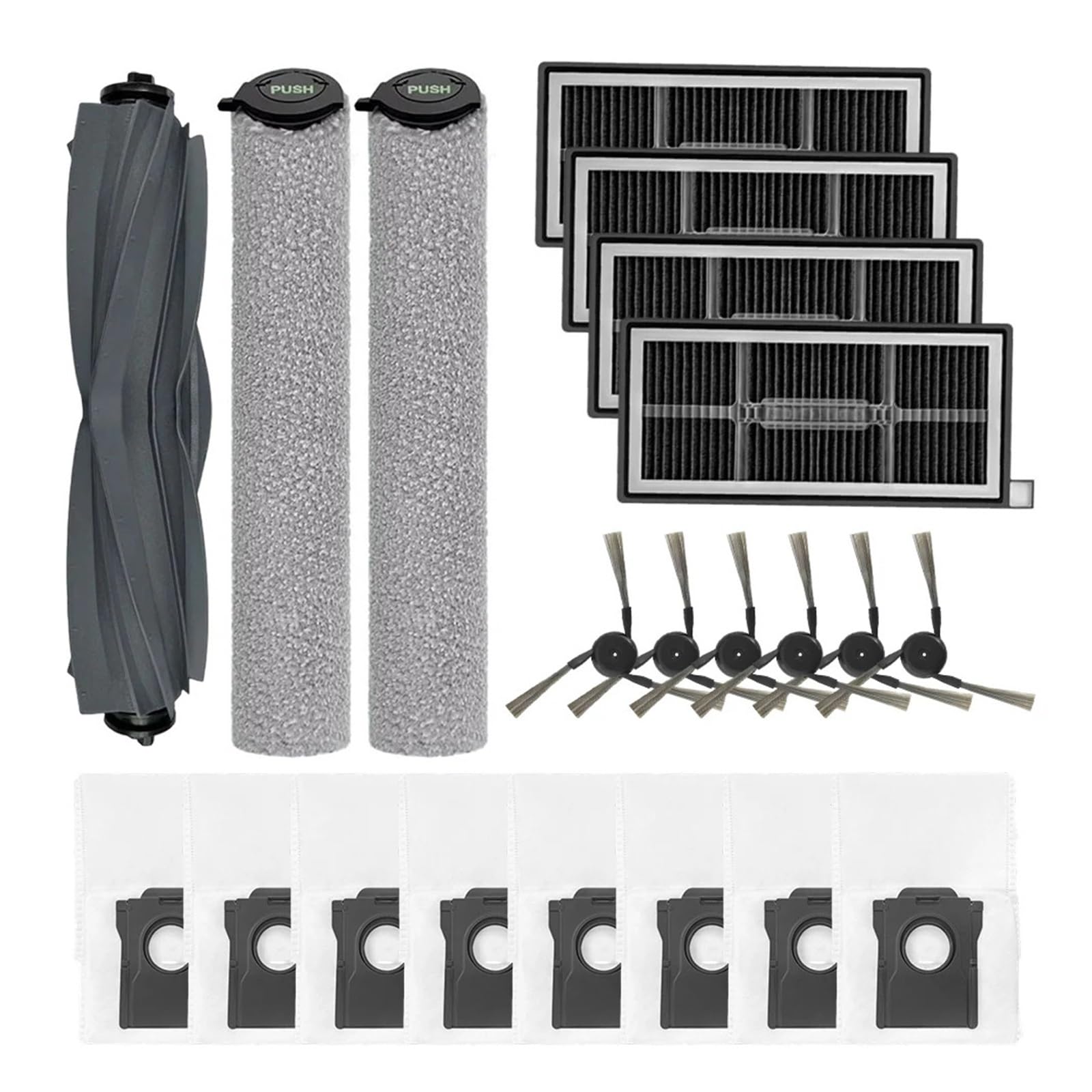 Generisch Kompatibel mit MOVA S70 Bürstenfilter-Mopp-Set