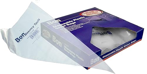 Bon Tool 14-219 Bolsa de lechada desechable de plástico resistente, paquete de 50