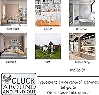 Vista 2 de Funny Chicken Gifts Chicken Tin Sign for Home Farm Chicken Coop Farmhouse Kitchen Garden Decor 8 X 12 Inch (3021)