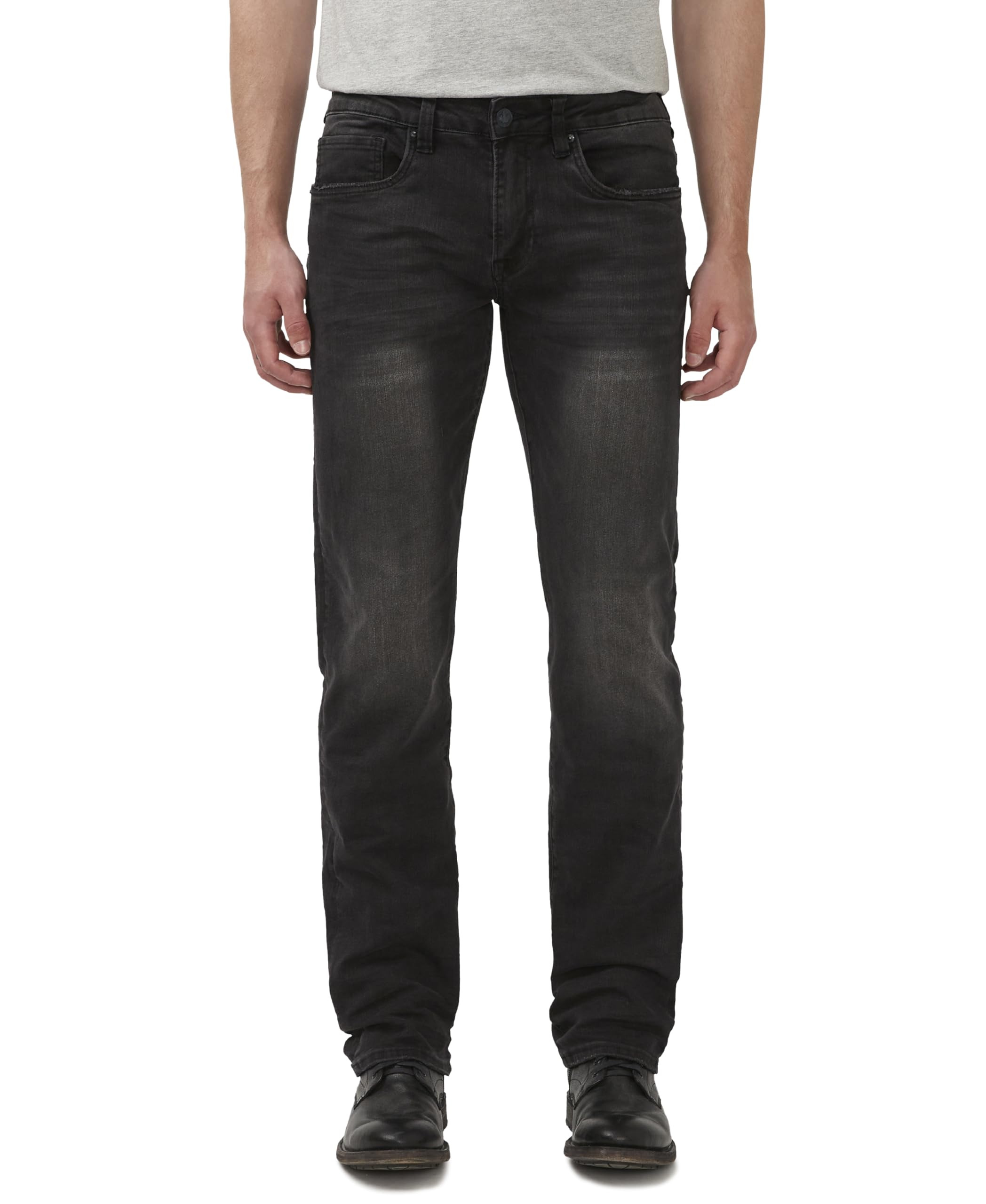 Buffalo David Bitton Men's Straight Six Jeans, Black, 38W x 32L