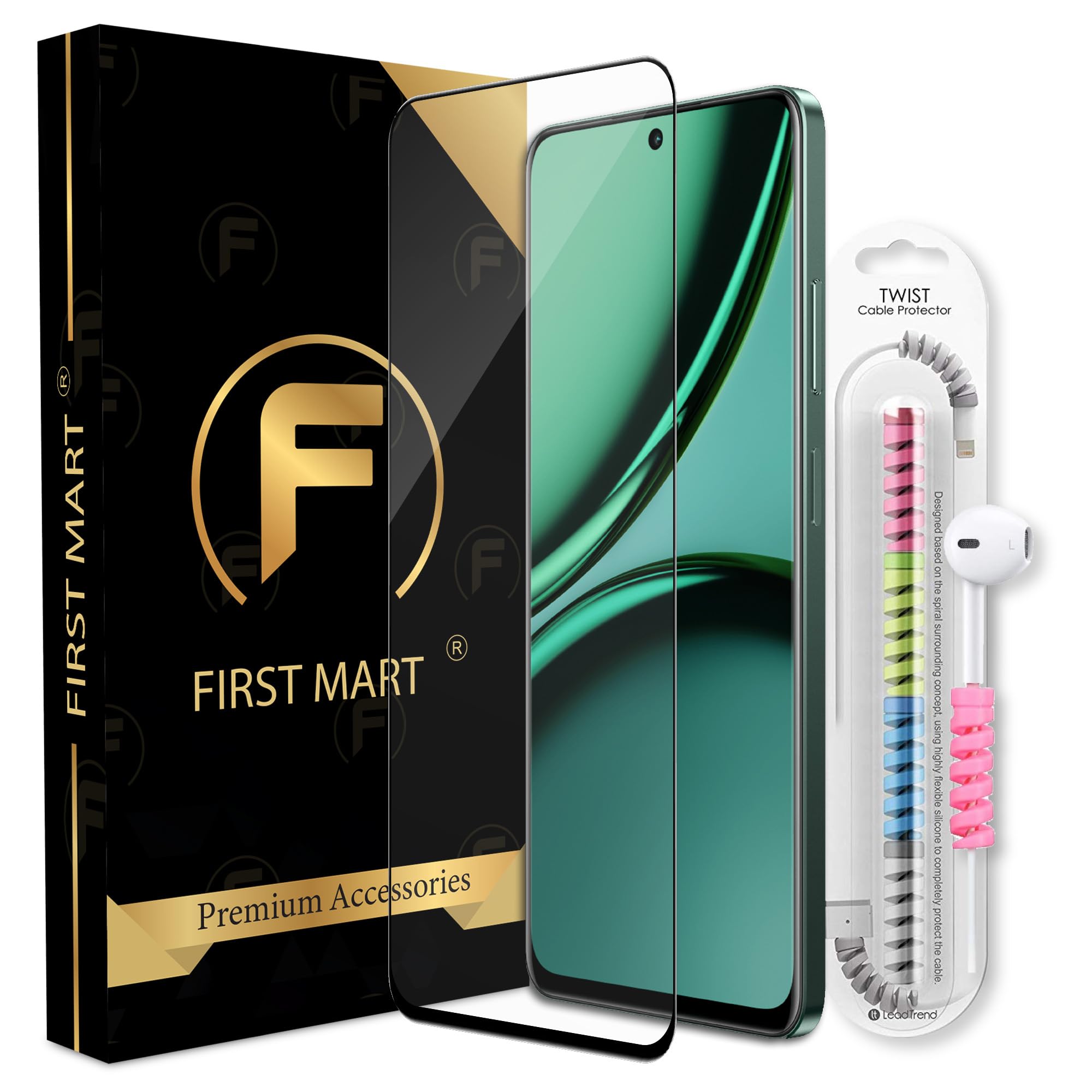 FIRST MART Premium Tempered Glass for Realme Narzo 70X 5G / Realme 12X 5G / Realme 11X with Edge to Edge Coverage and Cable Protector and Easy Installation Kit, Pack of 1 (B0D2TDKZJH) Amazon Price History, Amazon Price Tracker